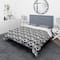 Designart '3D Lattice Pattern' Scandinavian Bedding Set - Duvet Cover & Shams
